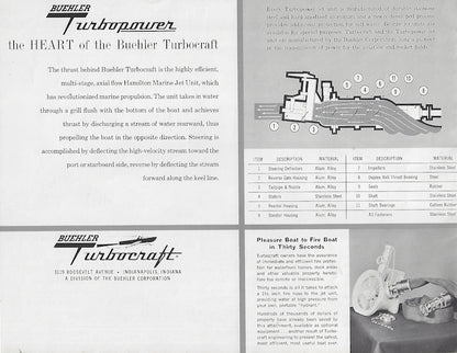 Buehler 1962 Turbopower Brochure