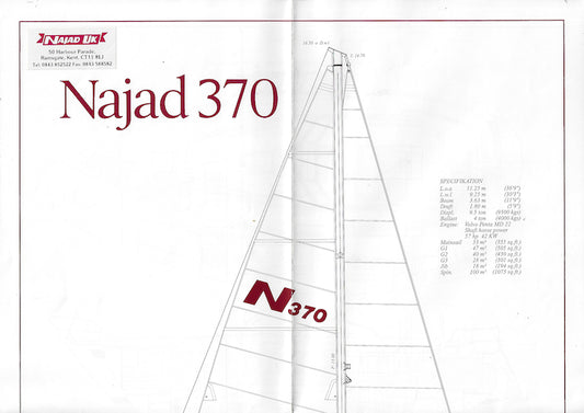 Najad 370 Specification Poster Brochure