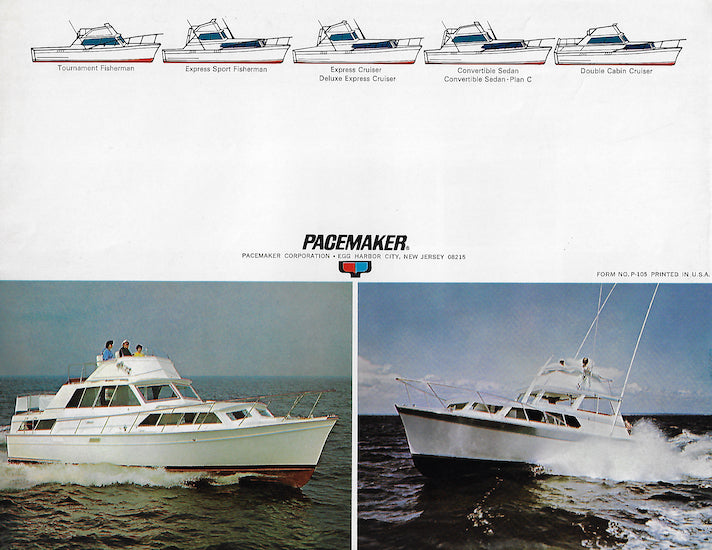 Pacemaker 37 Sport Fisherman & Cruisers Brochure