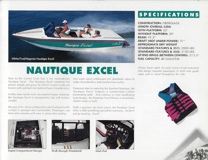 Correct Craft 1991 Nautiques Brochure