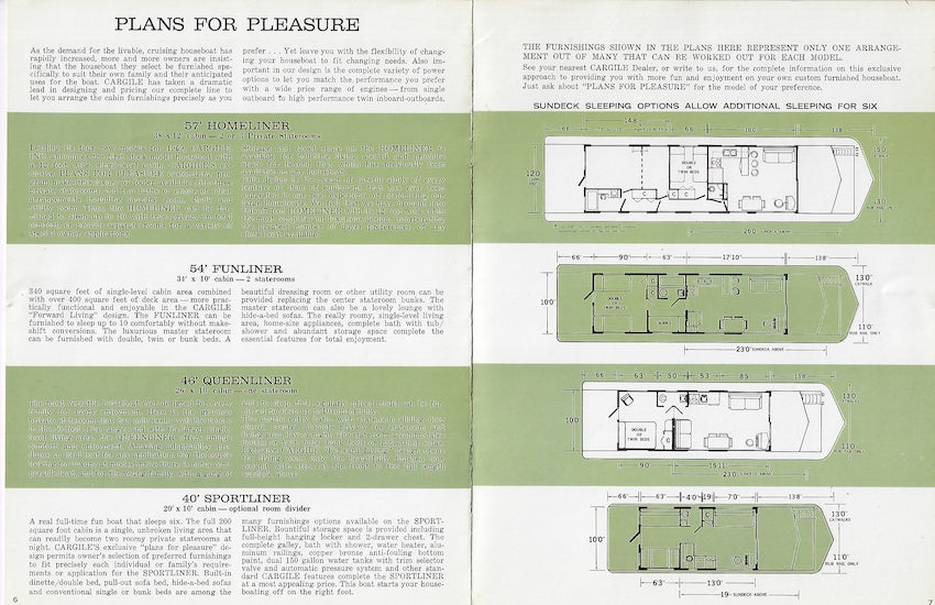 Cargile Houseboat Brochure