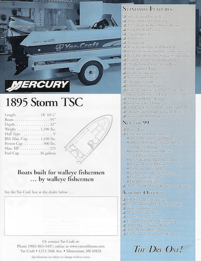 Yar-Craft 1895 Storm TSC Brochure