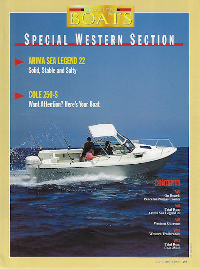 Arima Sea Legend 22 Trailer Boats Magazine Reprint Brochure
