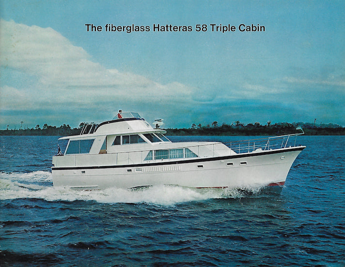 Hatteras 58 Triple Cabin Brochure