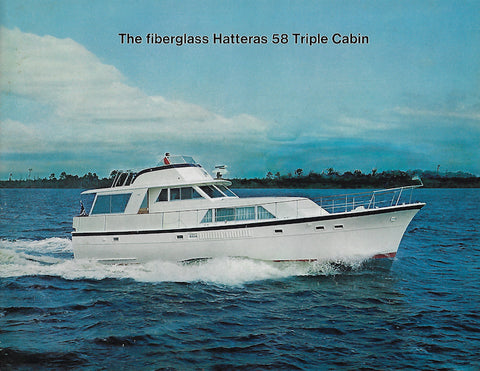 Hatteras 58 Triple Cabin Brochure