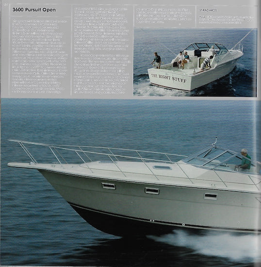 Tiara & Pursuit 1985 Brochure
