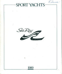 Sea Ray 1989 Sport Yachts Brochure