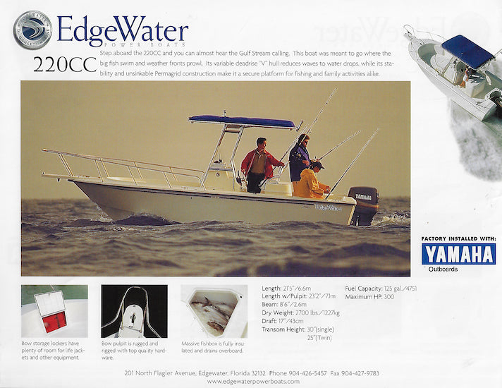 Edgewater 220/247 Center Console Brochure