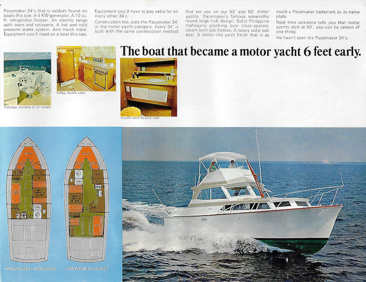 Pacemaker 34 Cruisers & Sport Fisherman Brochure