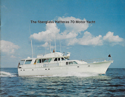 Hatteras 70 Motor Yacht Brochure