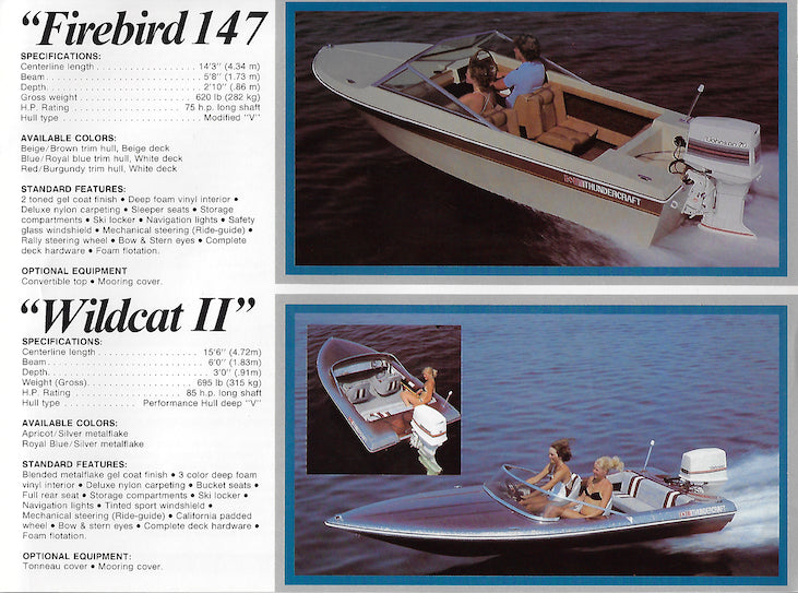 Thundercraft 1983 Brochure