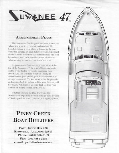 Piney Creek Swanee Specification Sheet & Brochure