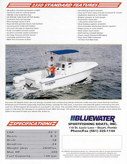 Bluewater 2350 Brochure