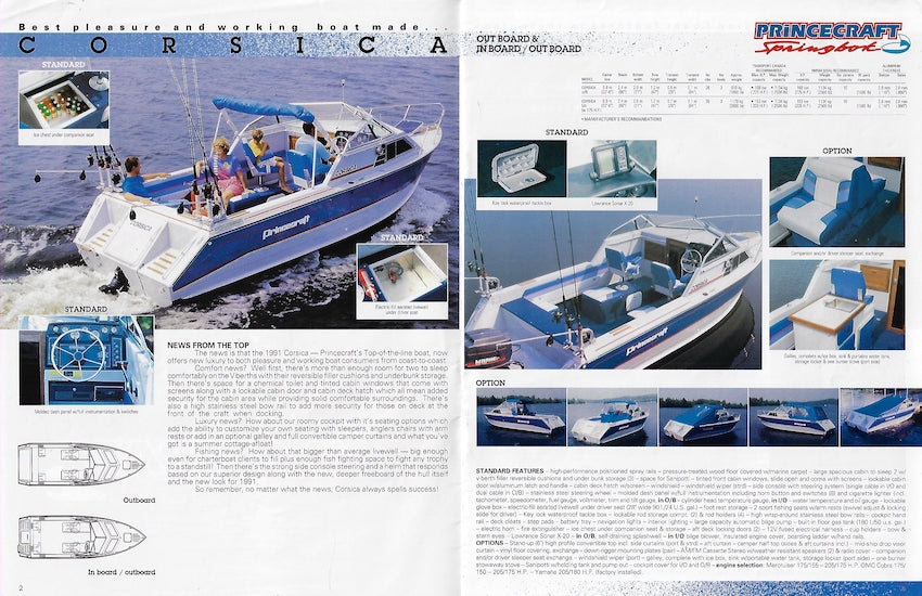 Princecraft 1990 Springbok Brochure