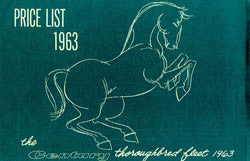 Century 1963 Price List
