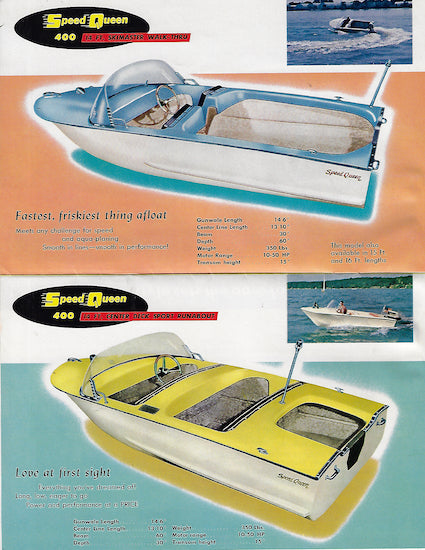 Glastex Sea Star Speed Queen 1950s Brochure