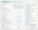Pacemaker Alglas 25 Custom Sport Fisherman Cruiser Brochure