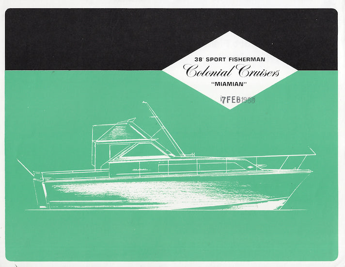 Colonial 38 Sport Fisherman Miamian Specification Brochure
