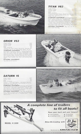 Speedliner 1969 Brochure – SailInfo I boatbrochure.com