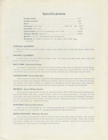Little Mariner Brochure