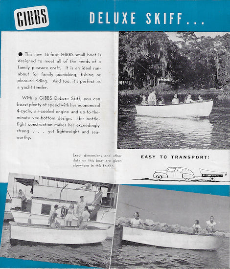 Gibbs 1947 Small Boats Brochure