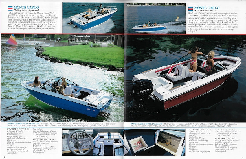Cobia 1987 Brochure