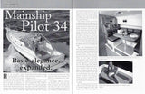 Mainship Pilot 34 Magazine Reprint Brochure
