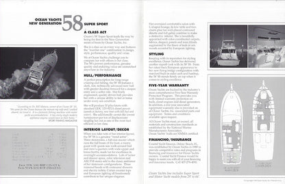 Ocean 58 Super Sport Brochure