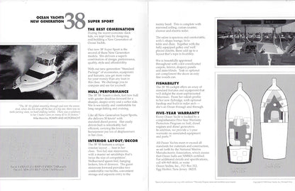Ocean 38 Super Sport Brochure