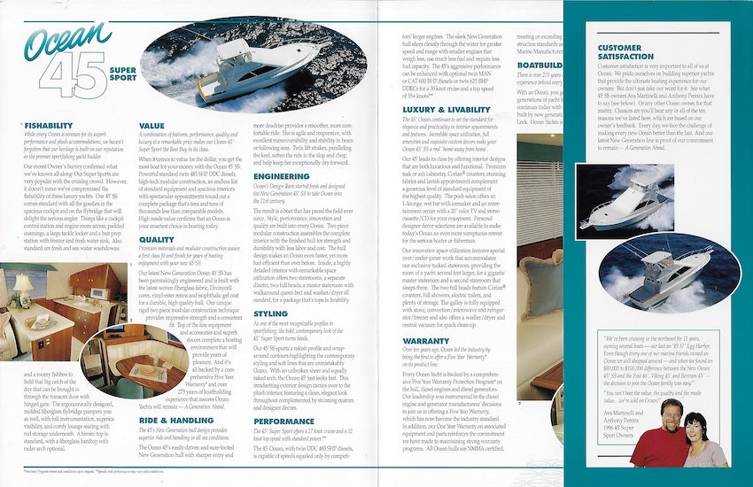 Ocean 45 Super Sport Brochure