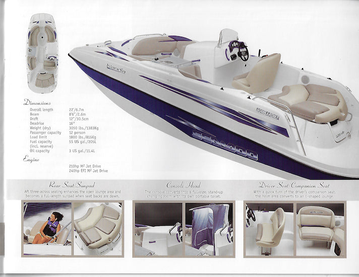 Sea Doo 2000 Sport Boats Brochure