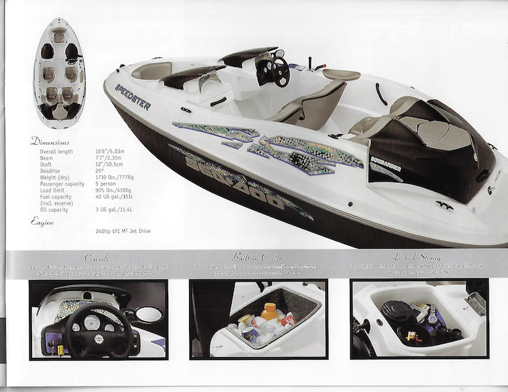 Sea Doo 2000 Sport Boats Brochure