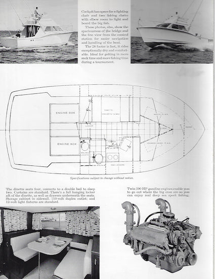 Hatteras 28 Sport Fisherman Brochure