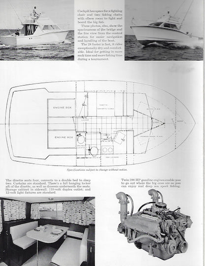 Hatteras 28 Sport Fisherman Brochure