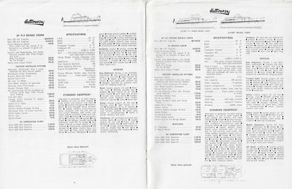 Hatteras 1966 Specification Brochure