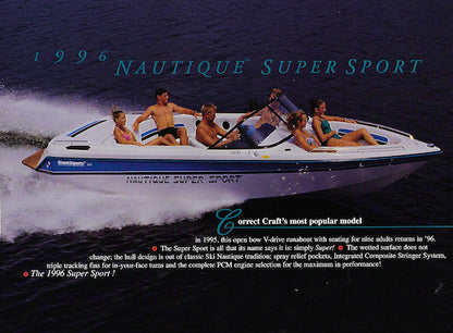 Correct Craft 1996 Nautiques Brochure