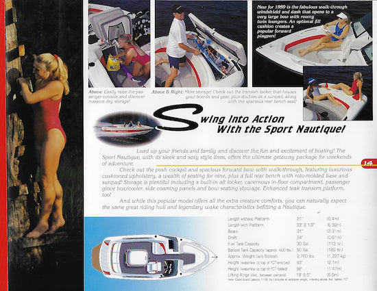 Correct Craft 1999 Nautiques Brochure