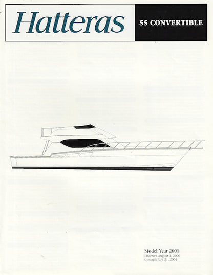 Hatteras 55 Convertible Brochure