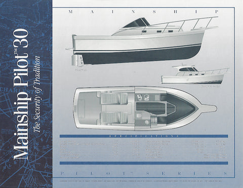 Mainship Pilot 30 Specification Brochure