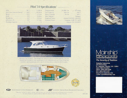 Mainship Pilot 34 Brochure