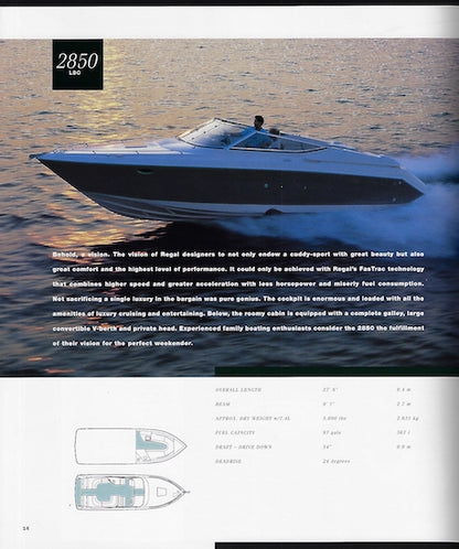 Regal 2001 Sportboats & Cruisers Brochure