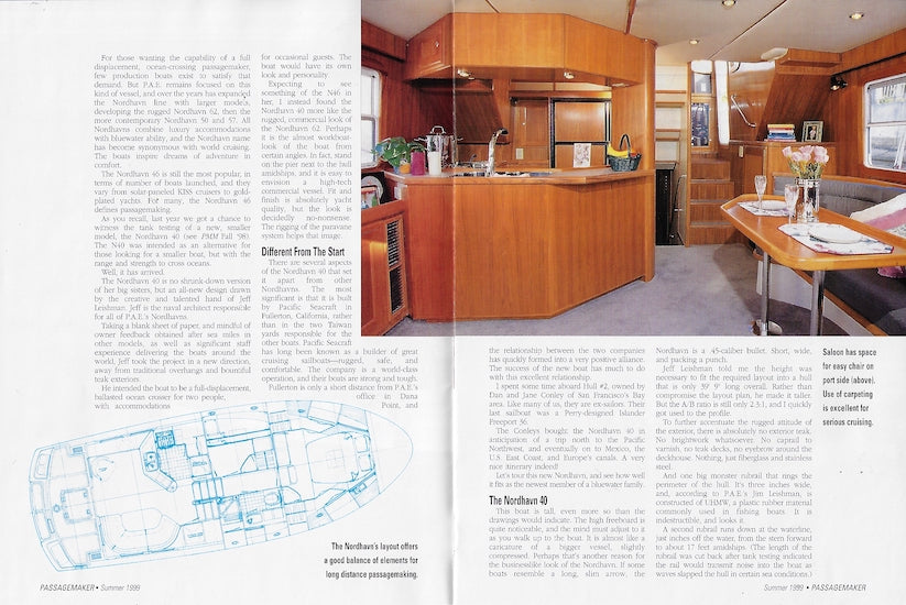 Nordhavn 40 Passagemaker Magazine Reprint Brochure
