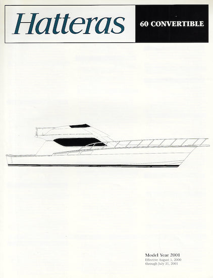 Hatteras 60 Convertible Specification Brochure – SailInfo I ...