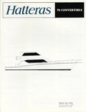 Hatteras 70 Convertible Specification Brochure