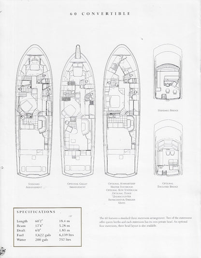 Hatteras 60 Convertible Brochure