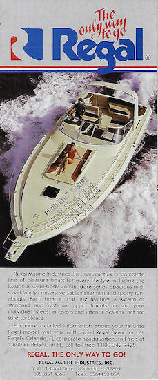 Regal 1985 Full Line Brochure
