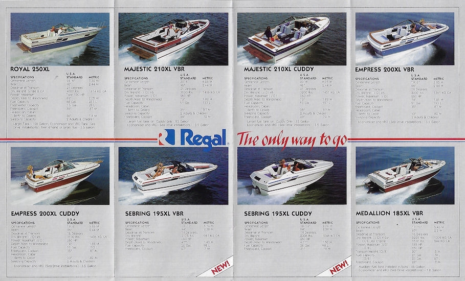 Regal 1985 Full Line Brochure