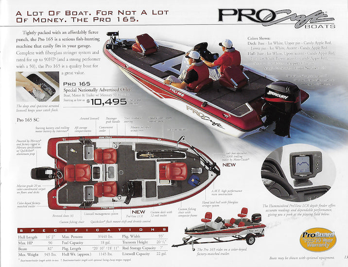Procraft 2001 Brochure