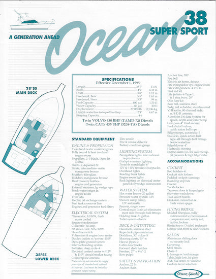 Ocean 38 Super Sport Brochure