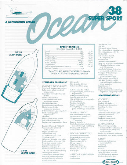 Ocean 38 Super Sport Brochure